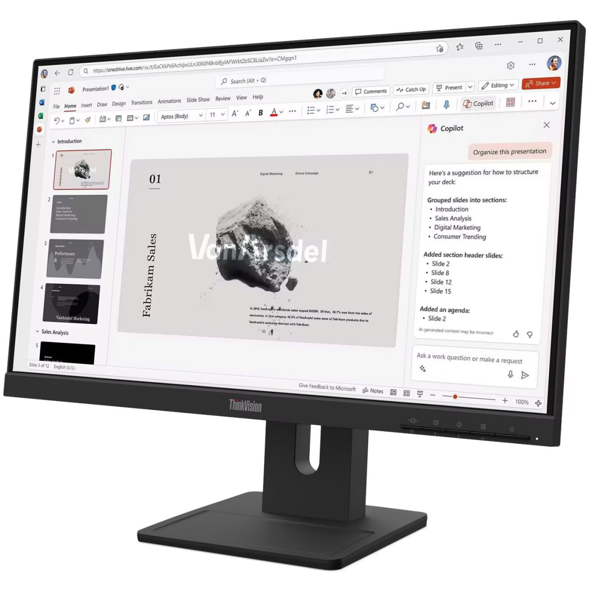 Monitor Lenovo 22" ThinkVision E22-40 (64C9MAT6EU) - photo 2