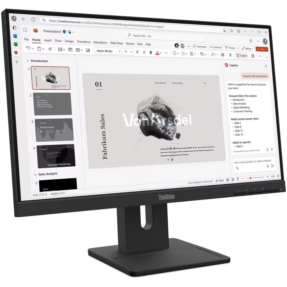 Monitor Lenovo 22" ThinkVision E22-40 (64C9MAT6EU) - photo 3