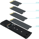 Boîtier externe pour SSD M.2 TooQ Beta TQE-2231B Black
