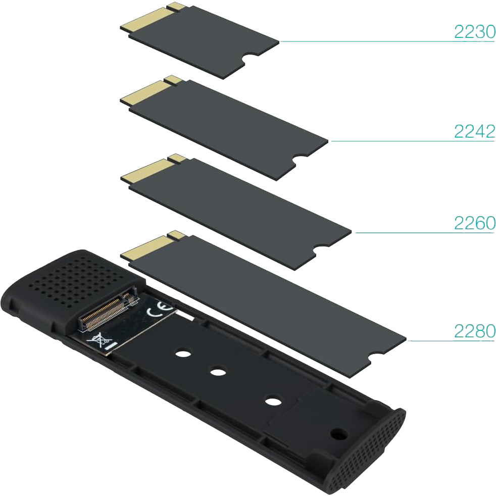 Boîtier externe pour SSD M.2 TooQ TQE-2230B Black - photo 5