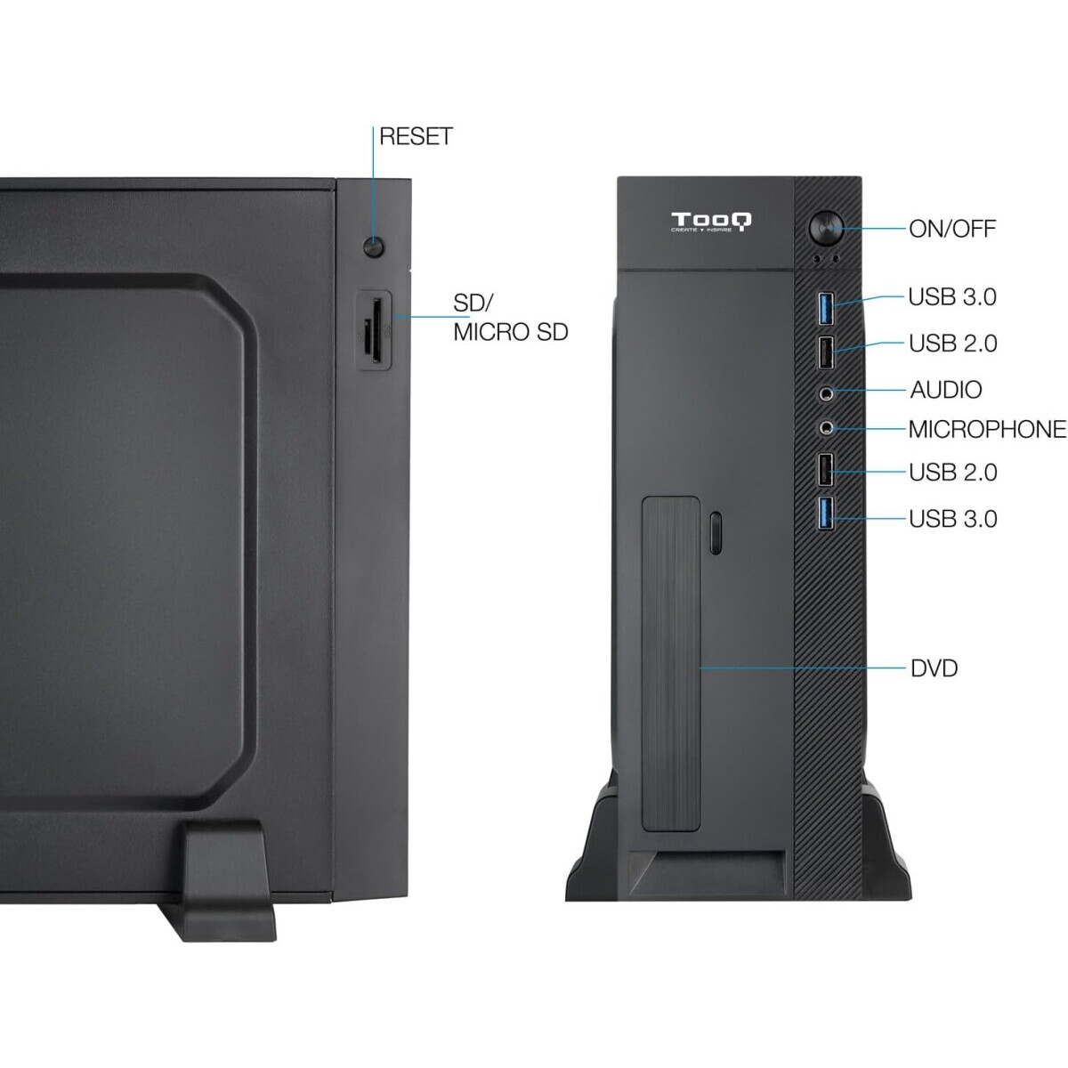 Case TooQ TQC-3008U3C 500W - photo 2