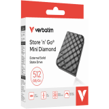 Disque SSD externe 512GB Verbatim Store 'n' Go Mini Diamond (32024)