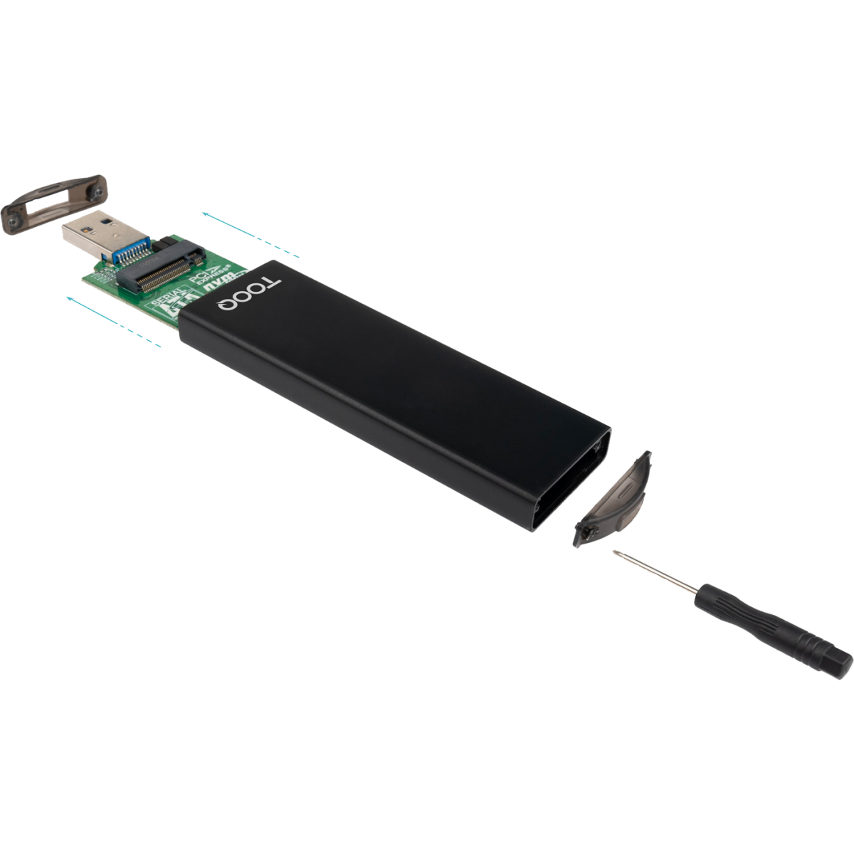 Boîtier externe pour SSD M.2 TooQ TQE-2240B Black - photo 3