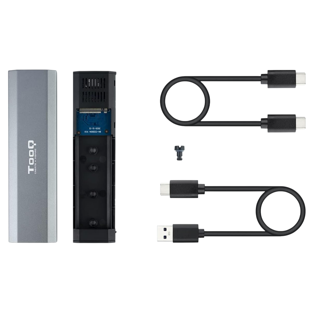 Boîtier externe pour SSD M.2 TooQ Shura TQE-2223G Grey - photo 4
