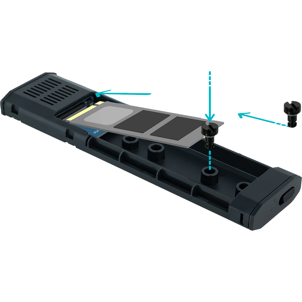 Boîtier externe pour SSD M.2 TooQ Shura TQE-2223B Black - photo 3