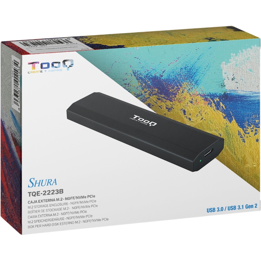 Boîtier externe pour SSD M.2 TooQ Shura TQE-2223B Black - photo 5