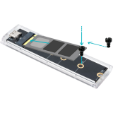 Boîtier externe pour SSD M.2 TooQ TQE-2200 Transparent