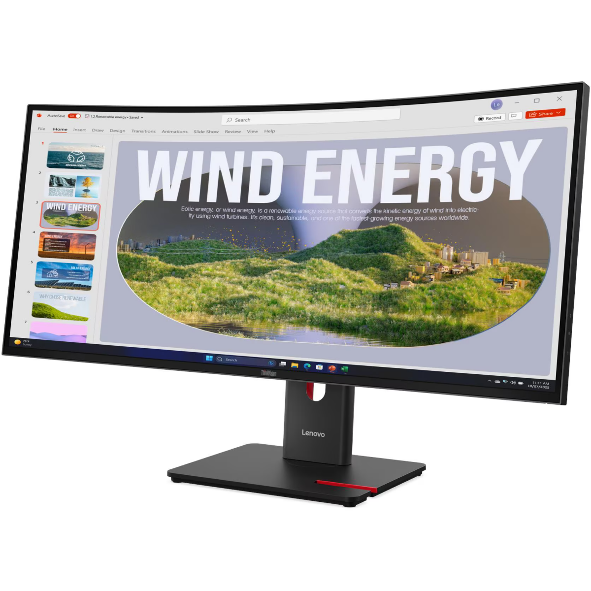 Monitor Lenovo 34" ThinkVision T34WD-40 (64AEGAR1EU) - photo 2