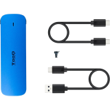 Boîtier externe pour SSD M.2 TooQ TQE-2201BL Blue