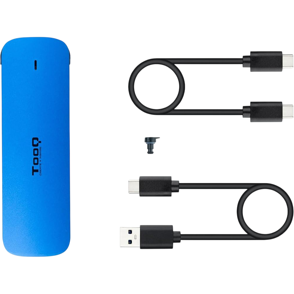 Boîtier externe pour SSD M.2 TooQ TQE-2201BL Blue - photo 3