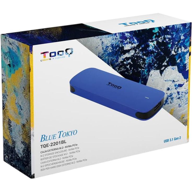 Boîtier externe pour SSD M.2 TooQ TQE-2201BL Blue - photo 4