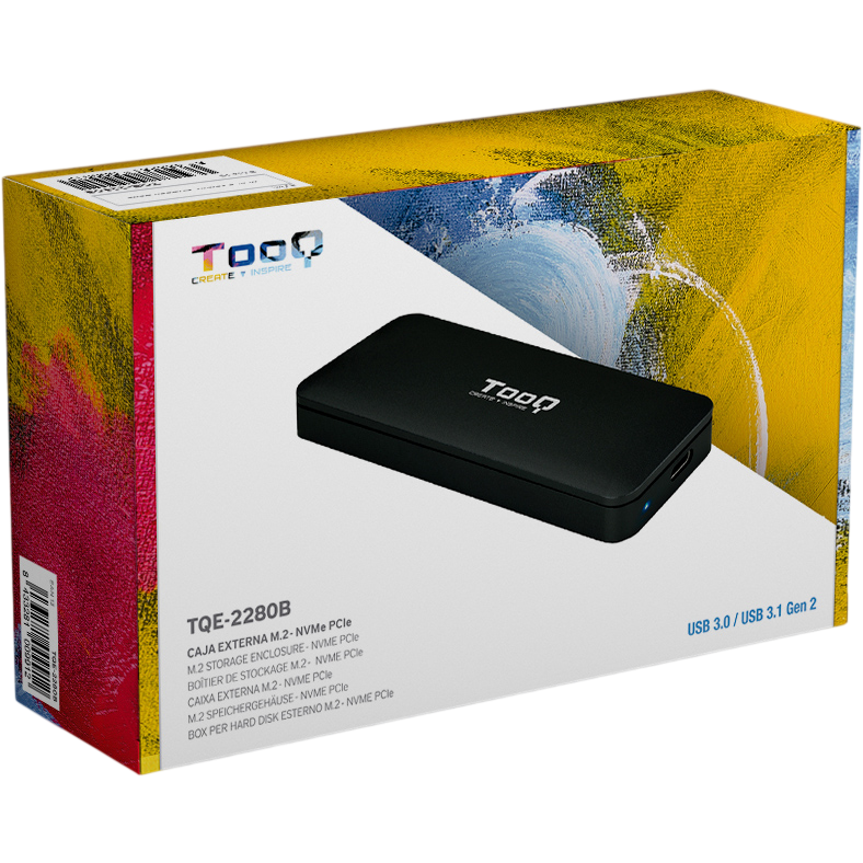 Boîtier externe pour SSD M.2 TooQ TQE-2280B Black - photo 6