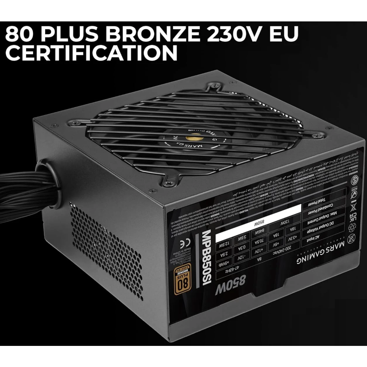 Power Supply 850W Mars Gaming MPB850SI - photo 2