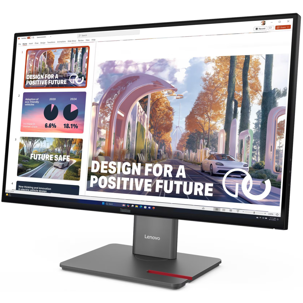 Monitor Lenovo 27" ThinkVision P27QD-40 (64B3GAR2EU) - photo 2