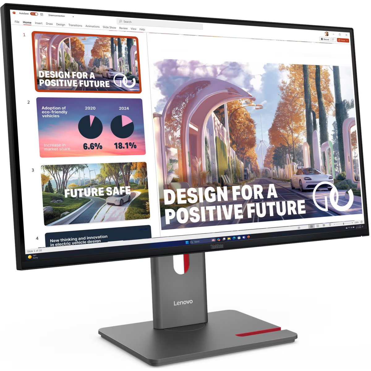 Monitor Lenovo 27" ThinkVision P27QD-40 (64B3GAR2EU) - photo 3