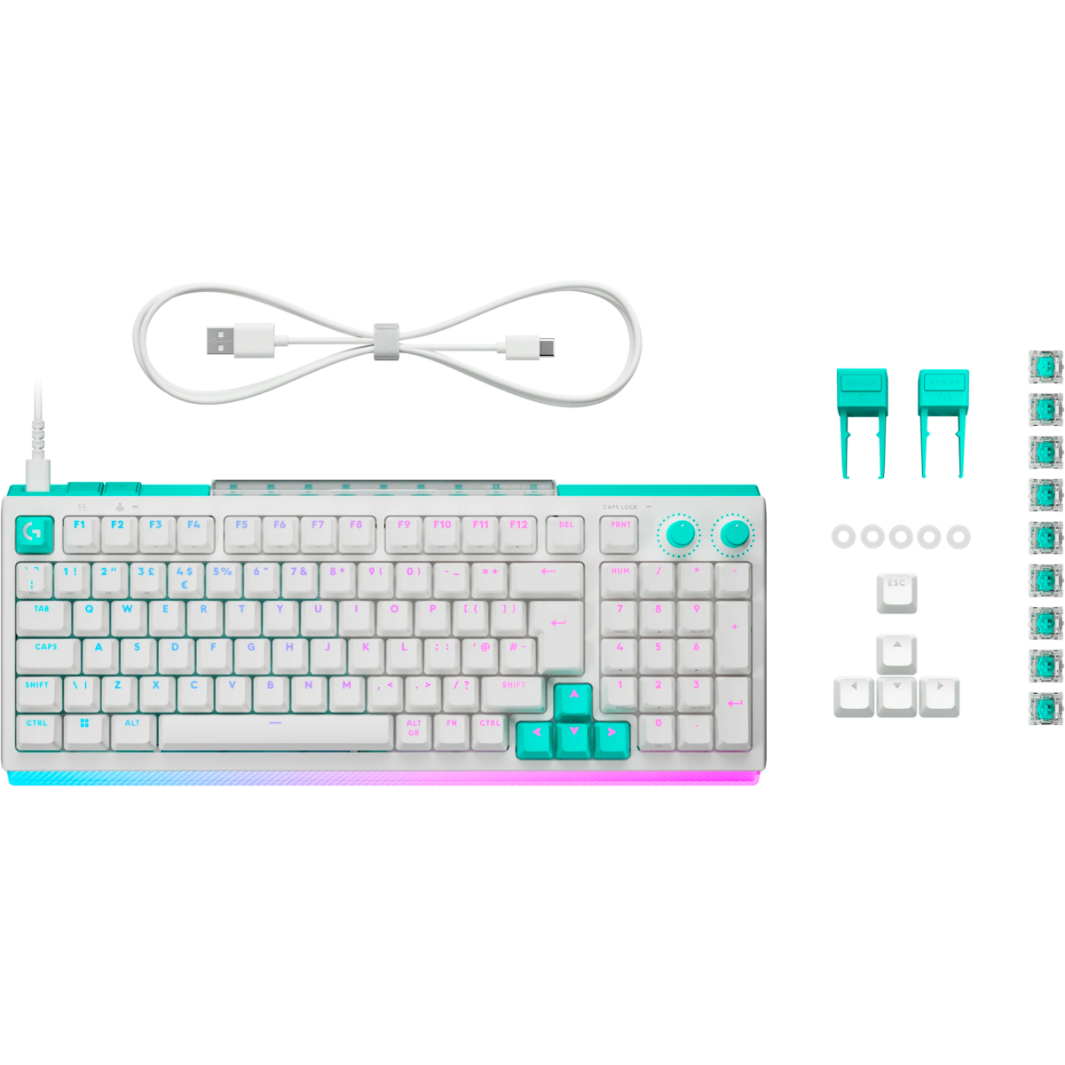 Keyboard Logitech G512 X 98 White (920-014000) - photo 7