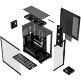 Boîtier MODECOM Volcano Stellar Plus ARGB Midi 8F Black (AT-STELLAR-PLUS-8F-ARGB-10)