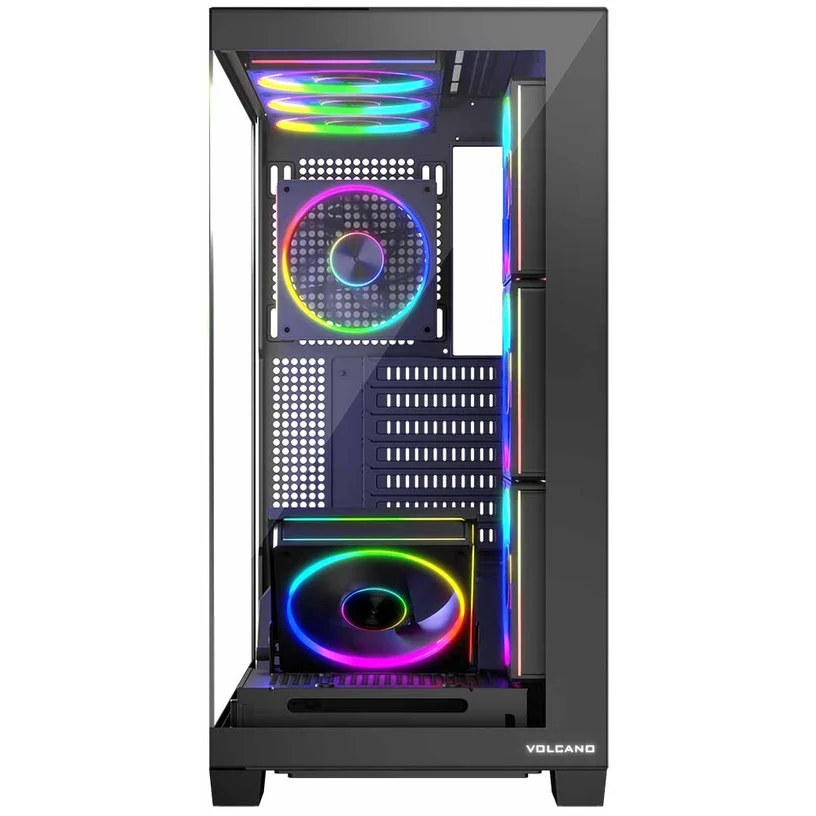 Boîtier MODECOM Volcano Stellar ARGB Midi 8F Black - AT-STELLAR-8F-ARGB-10 - photo 2