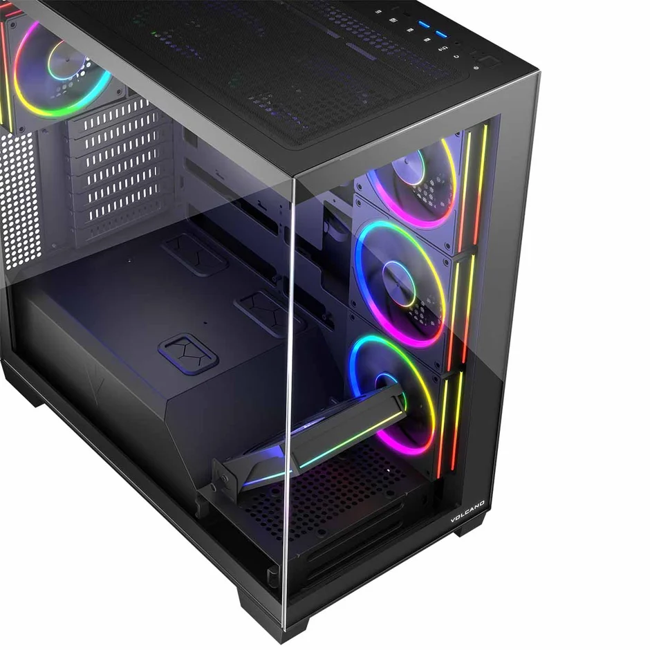 Boîtier MODECOM Volcano Stellar ARGB Midi 8F Black - AT-STELLAR-8F-ARGB-10 - photo 3