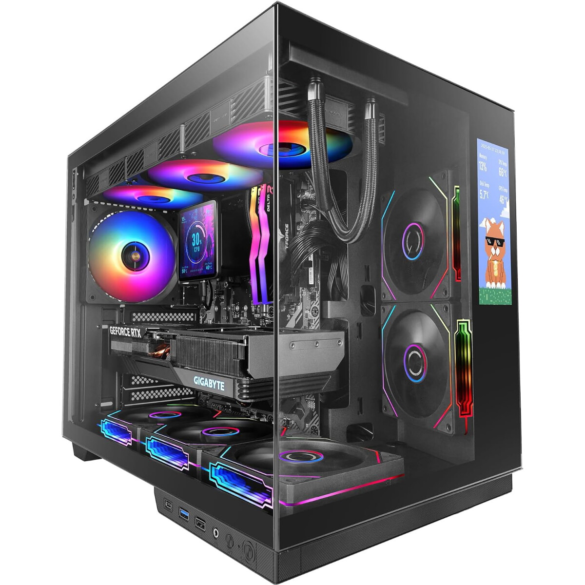Case Mars Gaming MC-MIRAGE Black - MCMIRAGE