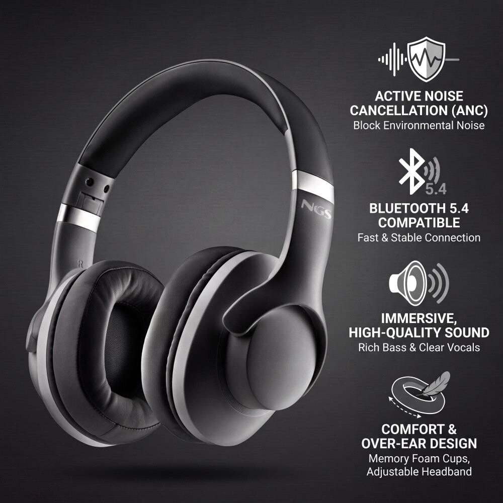 Headphones NGS Artica Storm Black - ARTICASTORMBLACK - photo 5