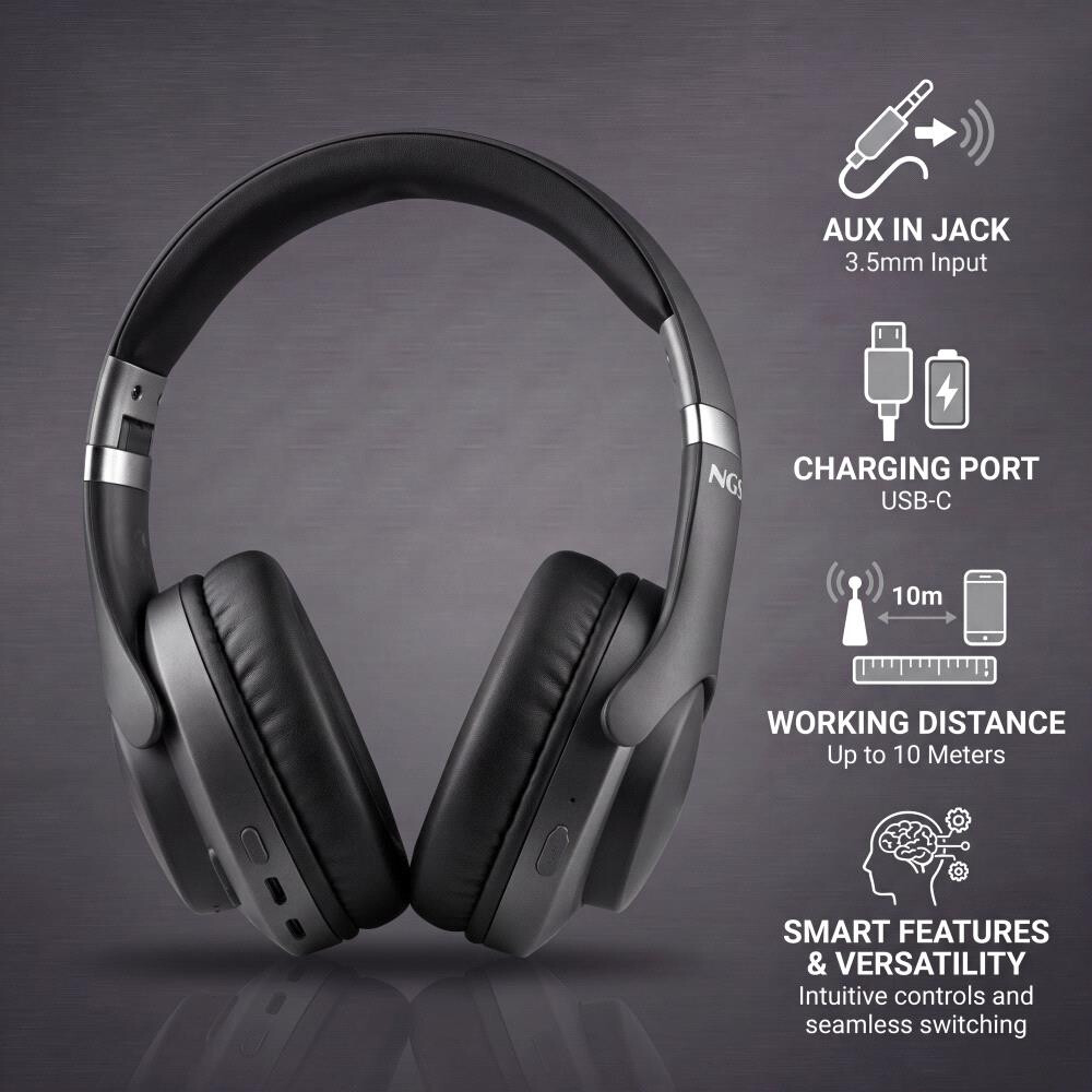 Headphones NGS Artica Storm Black - ARTICASTORMBLACK - photo 6