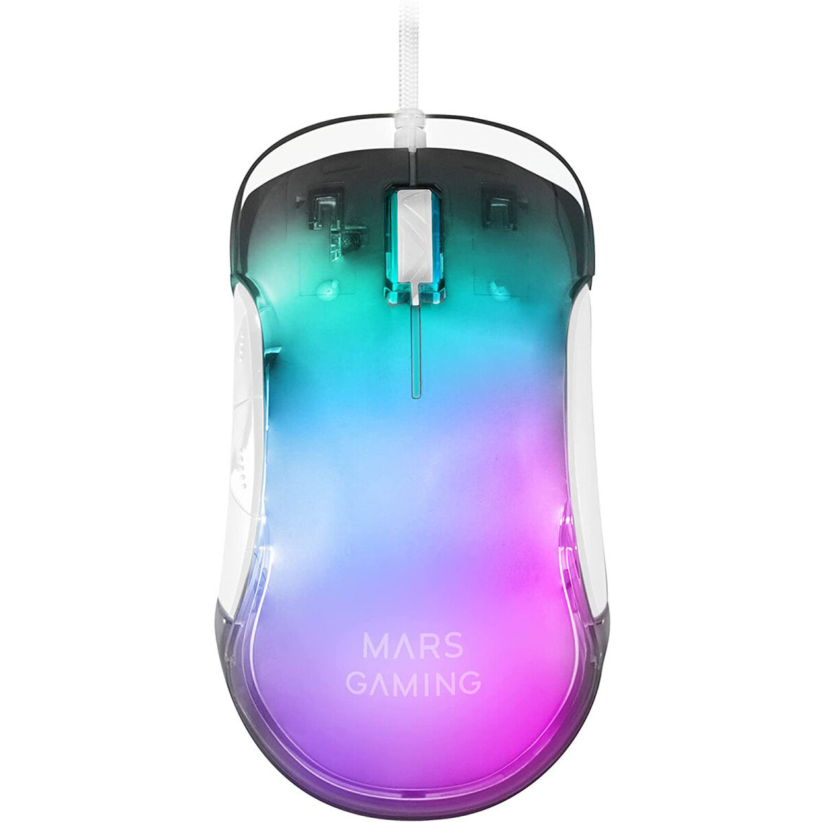 Mouse Mars Gaming MMGlow RGB White - MMGLOWW