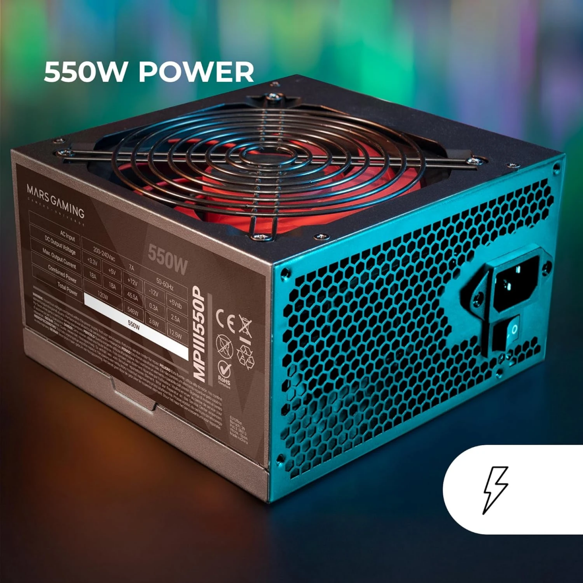 Power Supply 550W Mars Gaming MPIII550P - photo 8