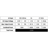 Alimentation électrique 650W Mars Gaming MPB650PSID