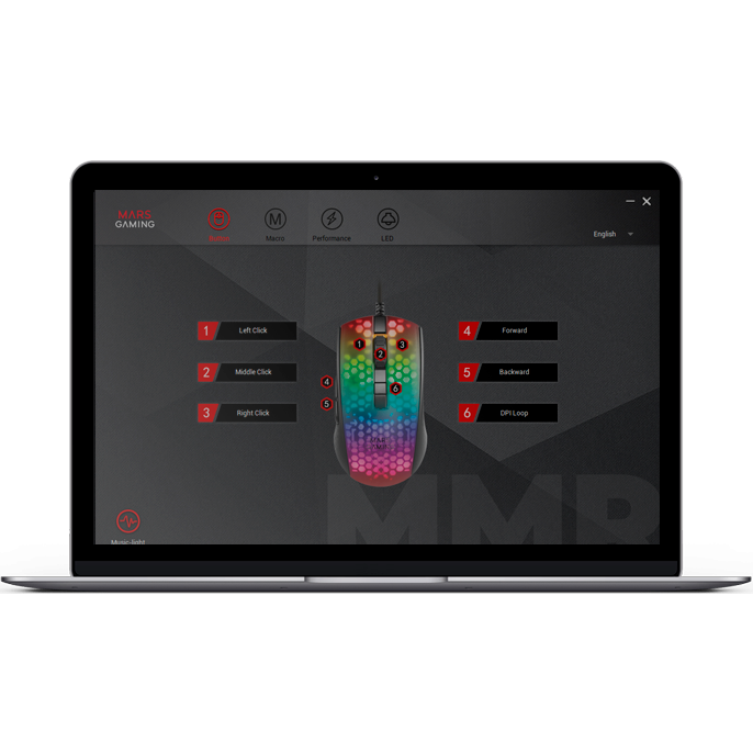 Mouse Mars Gaming MMR RGB White - MMRW - photo 5