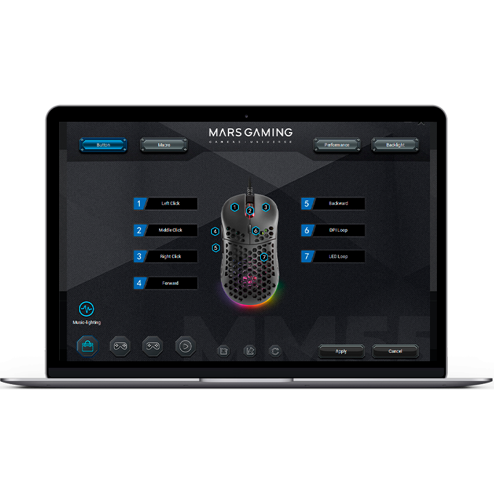Souris Mars Gaming MM55 RGB Black - photo 3