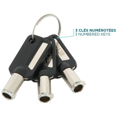 Cadenas pour ordinateur portable Mobilis T Lock Slim Rotating security - 001326 - photo 3
