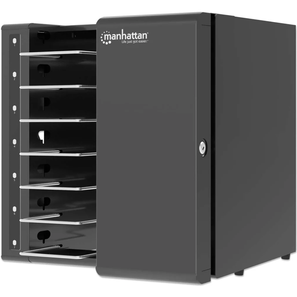 Laptop Charging Cabinet Manhattan 7-Port USB-C Desktop Charging Cabinet 65W - 181297