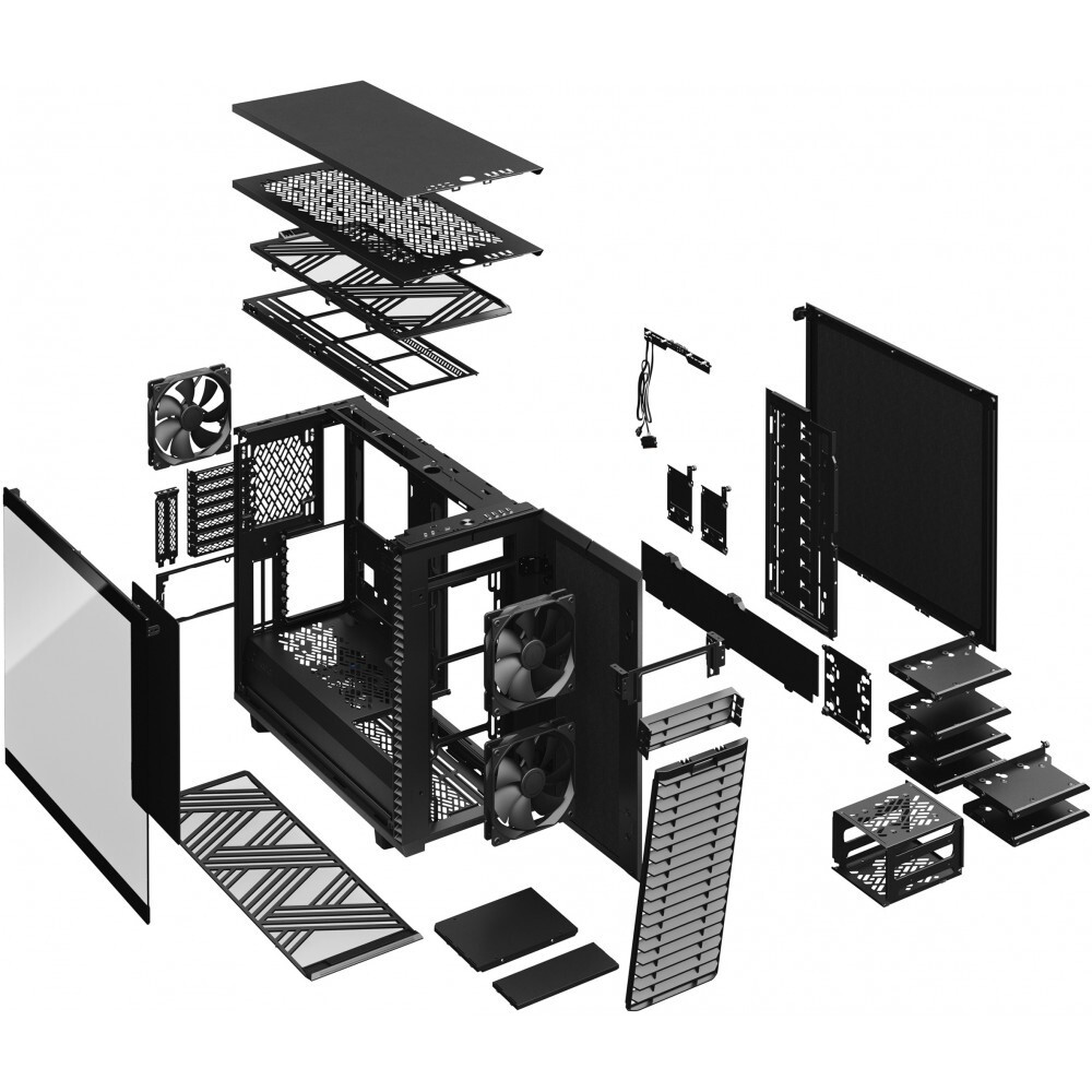 Boîtier Fractal Design Define 7 Dark TG Black - FD-C-DEF7A-03 - photo 15