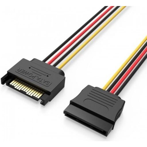 Pagarinātāja kabelis SATA Power - SATA Power, 0.3m, Vention KDABY