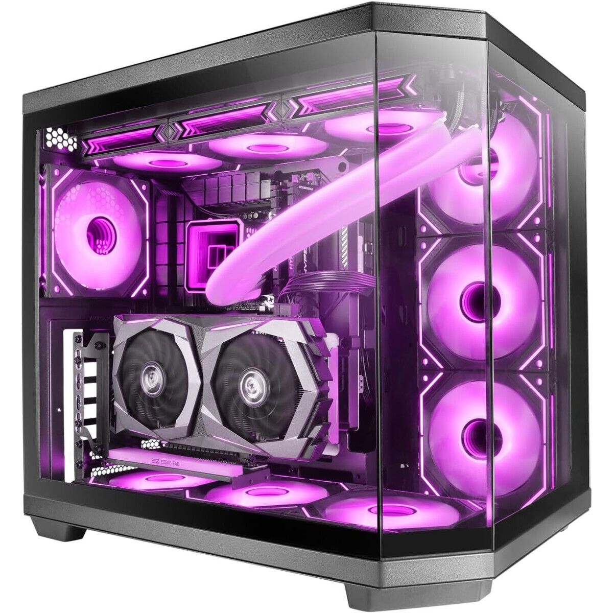 Case Mars Gaming MC-3TCORELCDM Black
