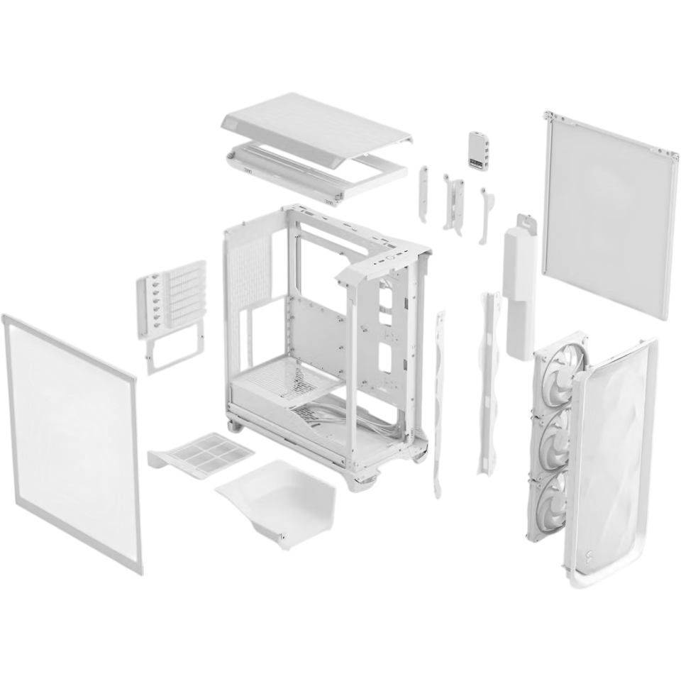 Boîtier Fractal Design Meshify 3 Ambience Pro RGB White TG Light Tint - FD-C-MES3A-05 - photo 13