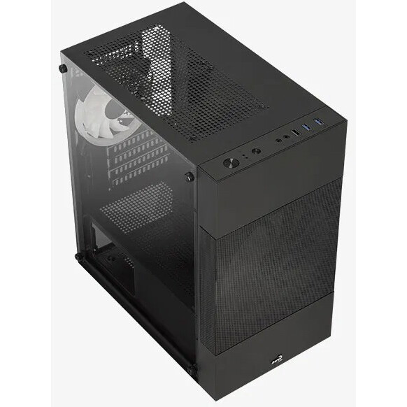 Datoru korpuss AeroCool Atomic Lite-G-BK-v2 Black - EN58603 - foto 5