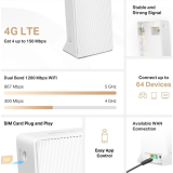 Wi-Fi Router (Router) Mercusys MB130-4G