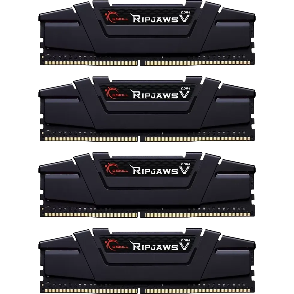 Mémoire vive 32GB DDR4 3600MHz G.Skill Ripjaws V (F4-3600C18Q-32GVK) (4x8GB KIT)