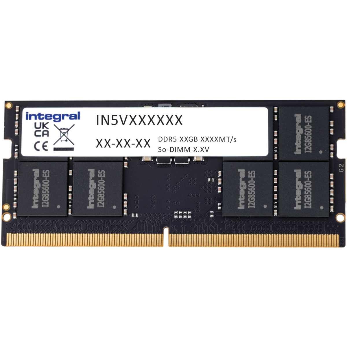 Mémoire vive 32GB DDR5 5600MHz Integral SO-DIMM (IN5V32GNJRDX)
