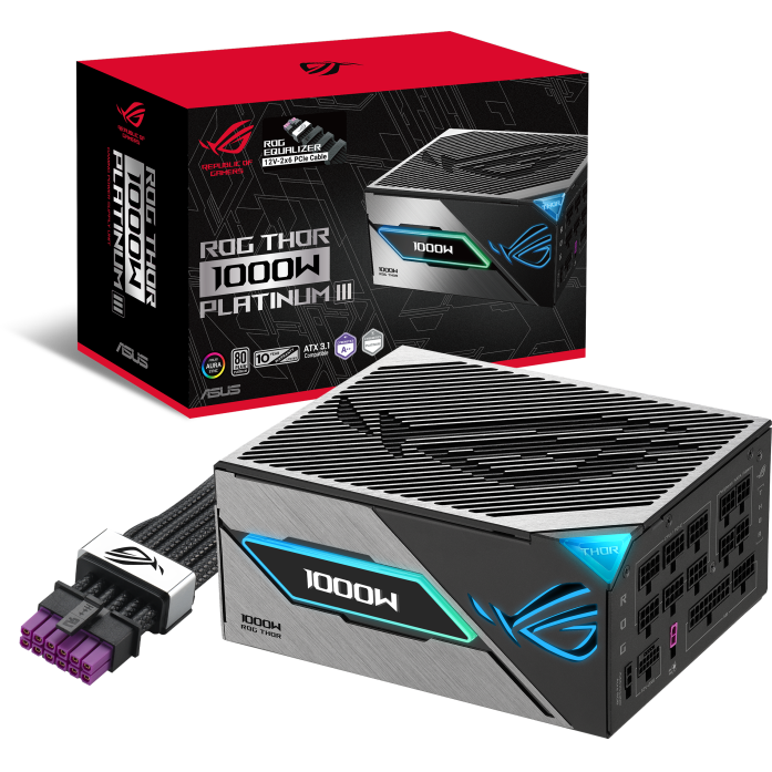 Alimentation électrique 1000W ASUS ROG THOR Platinum III (ROG-THOR-1000P3-GAMING-E) - 90YE00V8-B0NA00 - photo 11