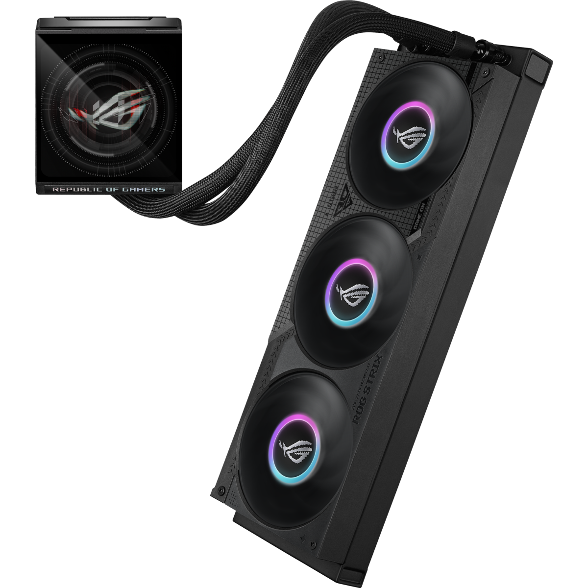 Liquid Cooling System ASUS ROG STRIX LC IV 360 ARGB LCD Black - 90RC01M1-B0EAY0 - photo 5