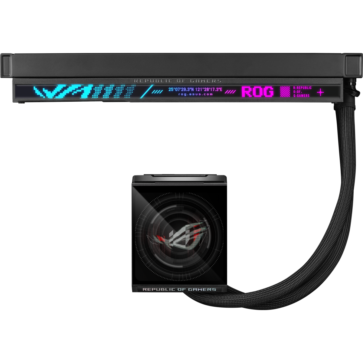 Liquid Cooling System ASUS ROG STRIX LC IV 360 ARGB LCD Black - 90RC01M1-B0EAY0 - photo 6