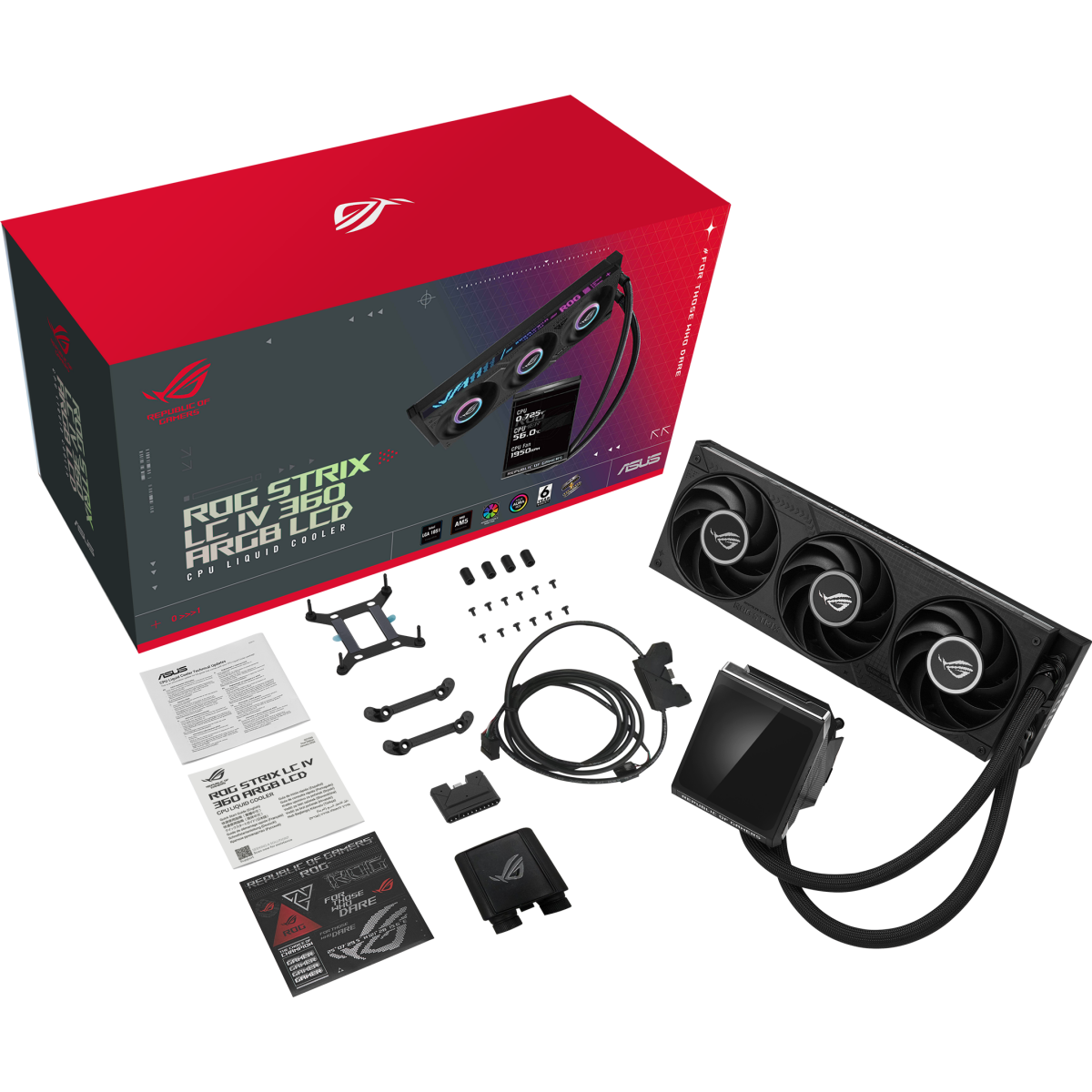 Liquid Cooling System ASUS ROG STRIX LC IV 360 ARGB LCD Black - 90RC01M1-B0EAY0 - photo 13