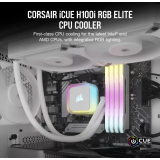 Système de refroidissement liquide Corsair iCUE H100i RGB ELITE White (CW-9060078-WW)