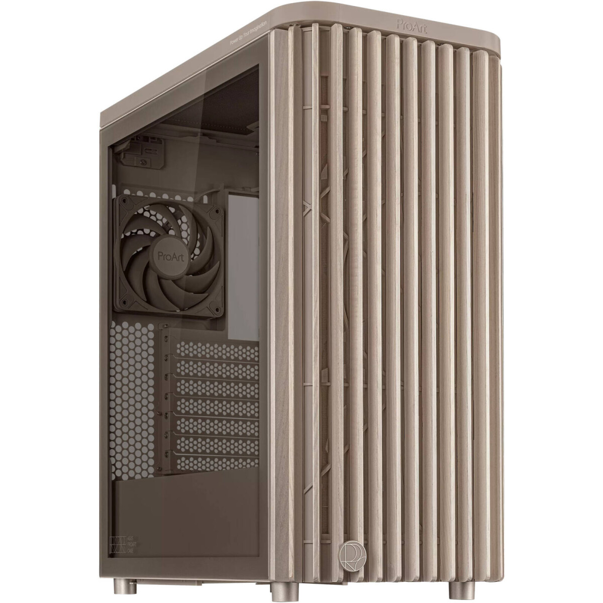 Case ASUS ProArt PA401 Wood Edition Tempered Glass Panel Beige - 90DC00M7-B39010