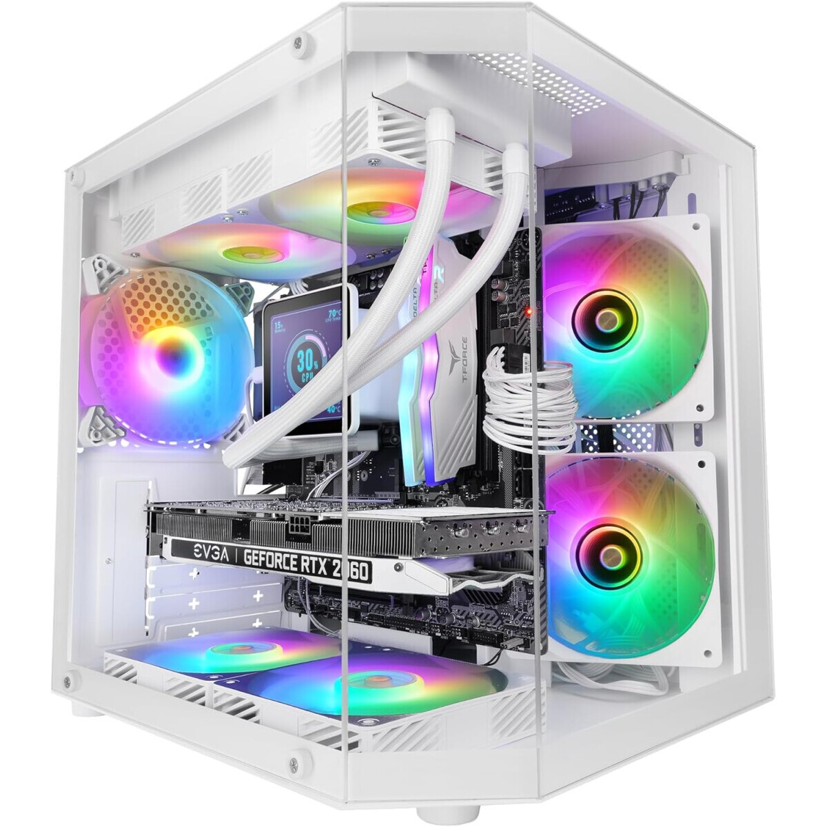 Case Mars Gaming MC-3TLITE White - MC3TLITEW