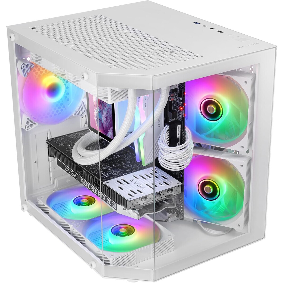 Case Mars Gaming MC-3TLITE White - MC3TLITEW - photo 2