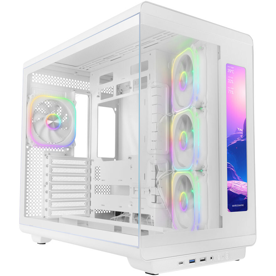 Case Mars Gaming MC-REVMAX White - MCREVMAXW